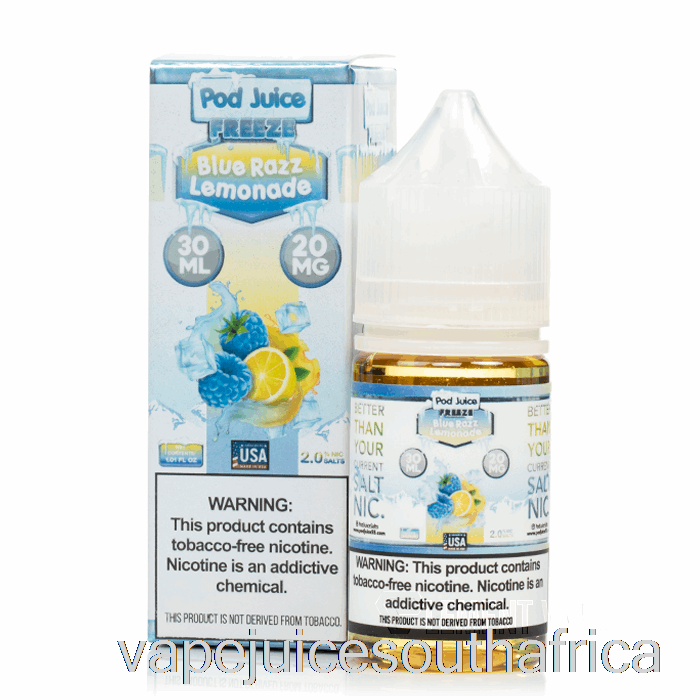 Vape Juice South Africa Freeze Blue Razz Lemonade - Pod Juice - 30Ml 55Mg